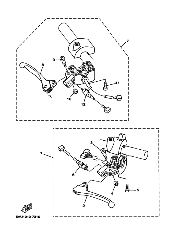 YJ50R ハンドルスイツチ. レバー