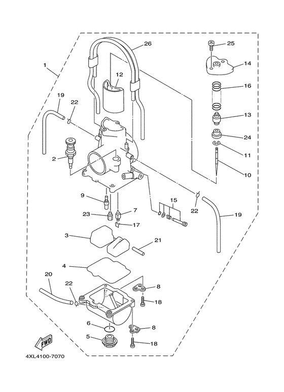 WR250Z Карбюратор