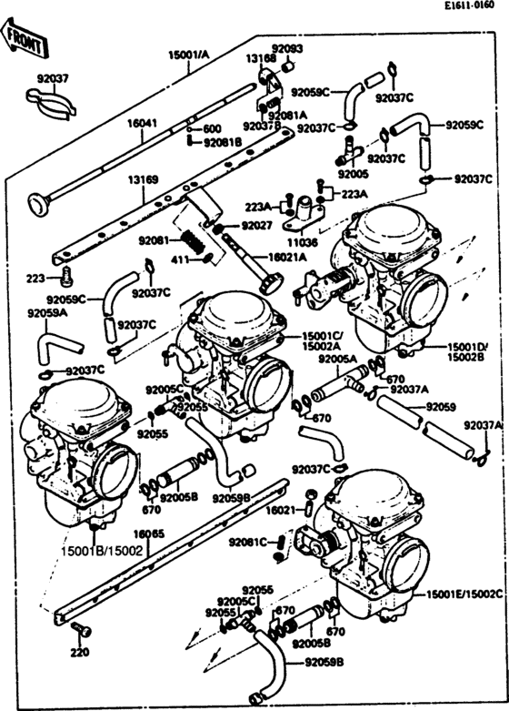 Carburetor(1/2)(zx550-a1/a2/a3)