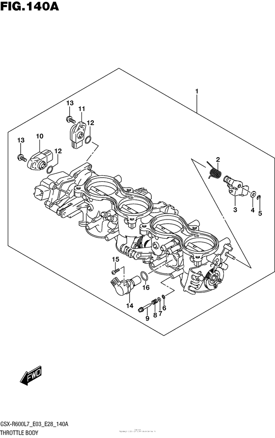 Throttle Body (Gsx-R600L7 E03)