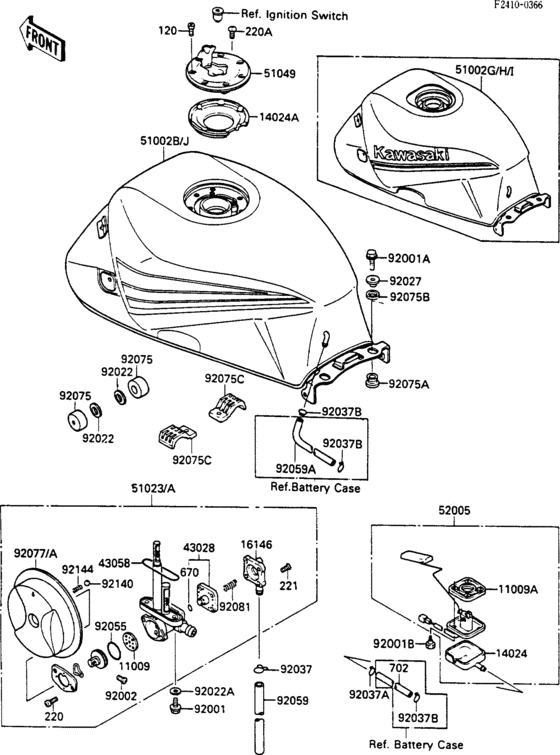 Fuel tank(1/2)(zx600-c1)