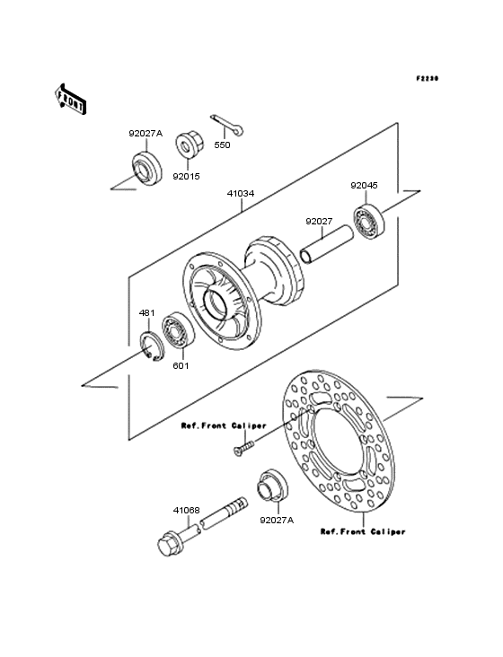  Переднее колесо