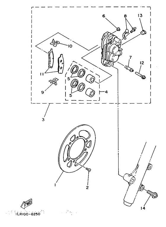 Front brake. caliper