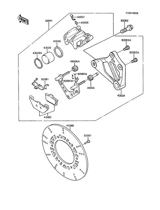 ZL1000 Задний тормоз
