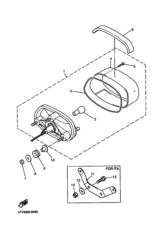 Taillight unit ass`y