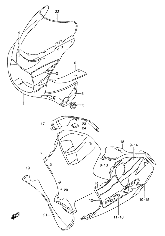 Cowling body