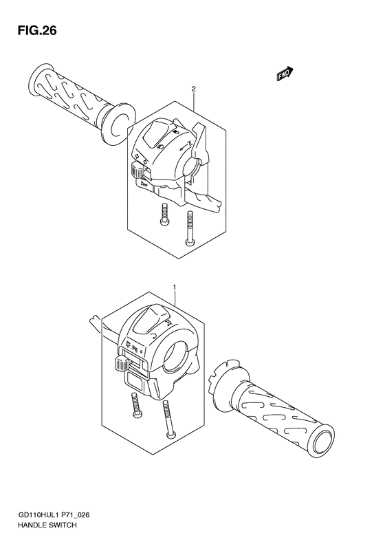 GD110 Рулевой переключатель
