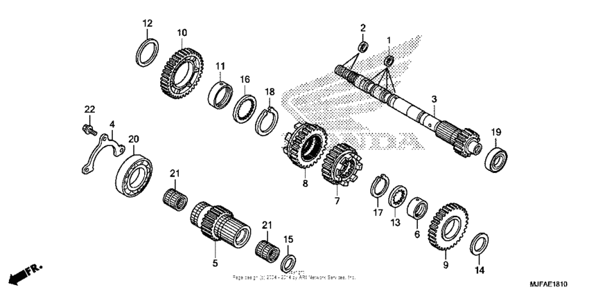 Transmission (mainshaft) (ctx700d)