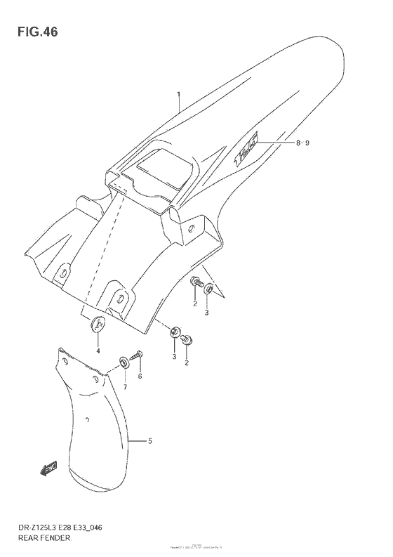 Rear Fender (Dr-Z125L3 E33)