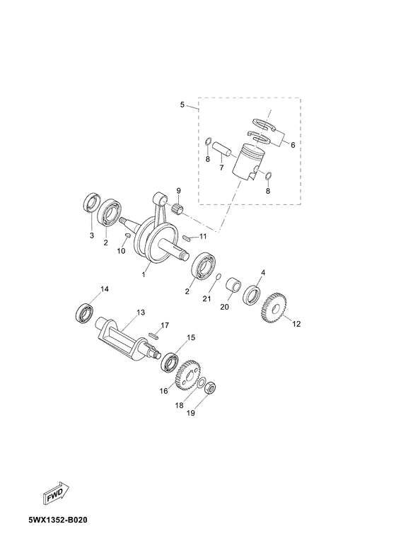 Crankshaft & piston