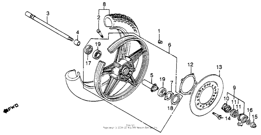 Front wheel 83-86