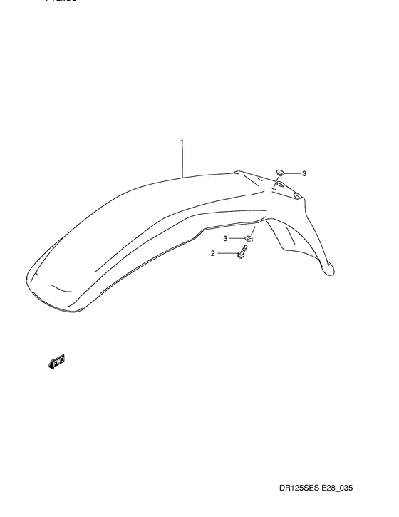 DR125 Переднее крыло