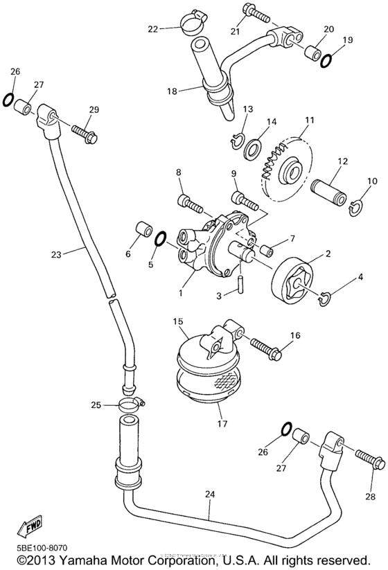 WR426FN Масляный насос