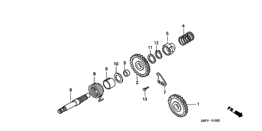 CR80RB Кик стартер