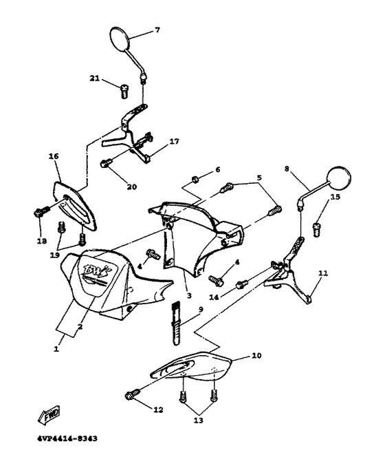 YW100T Обтекатель 1