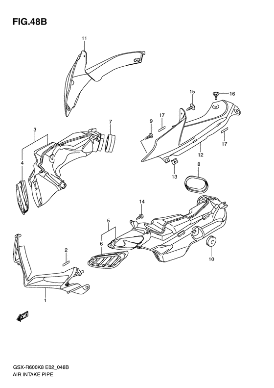 Air intake pipe