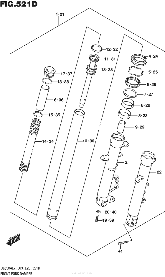 Front Fork Damper (Dl650Xal7 E03)