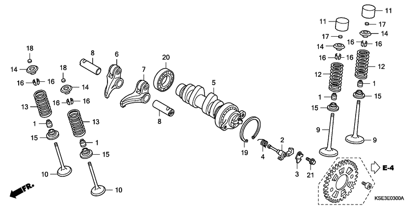  Распред вал / клапана
