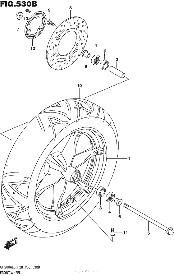 Front Wheel (Uh200Al6 P33)
