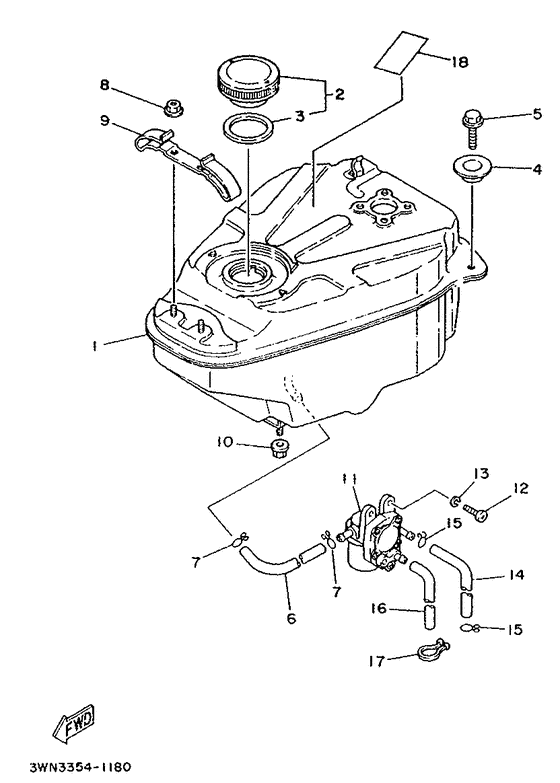 CR50Z Топливный бак