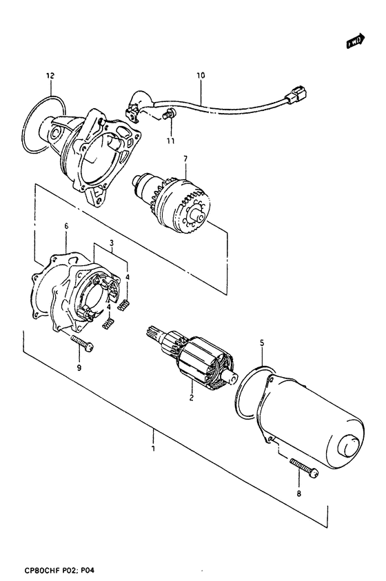 Moteur demarreur