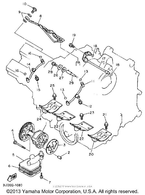 FZR1000BC Масляный насос