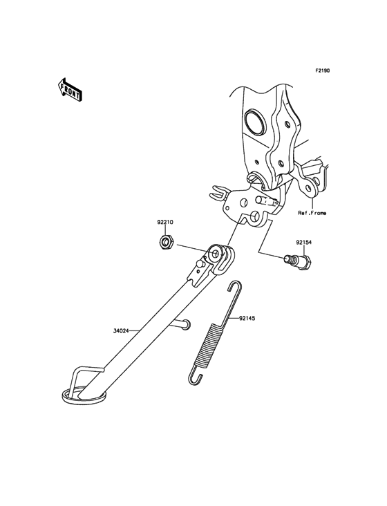 BX250 Подножка