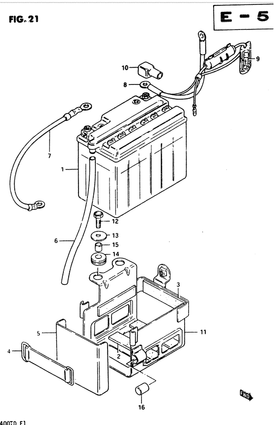 GSX400 Аккумулятор