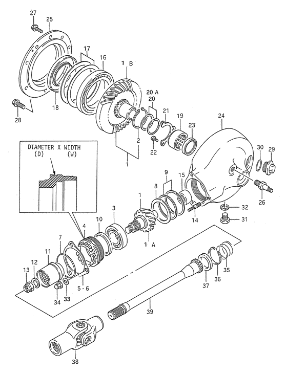 Propeller/drive gear