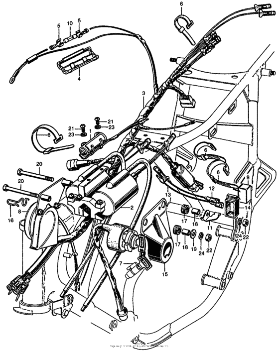Wire harness + ignition coil + switch