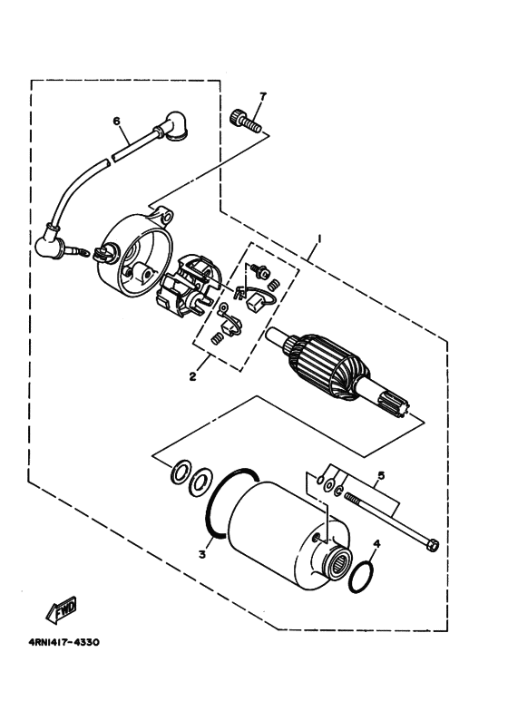 XV250S ｽﾀｰﾃｲﾝｸﾞﾓｰﾀ