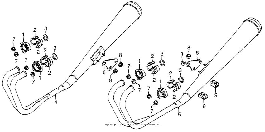 CB750 Глушитель
