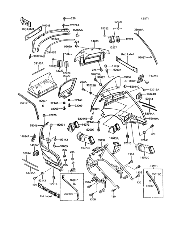 Cowling(1/2)(zg1200-b6/b7)