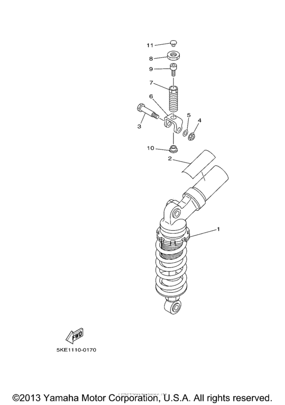 TZ250M Задняя подвеска