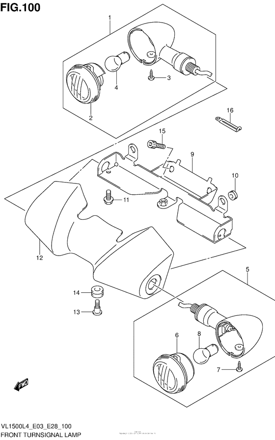 Front Turnsignal Lamp (Vl1500Bl4 E28)