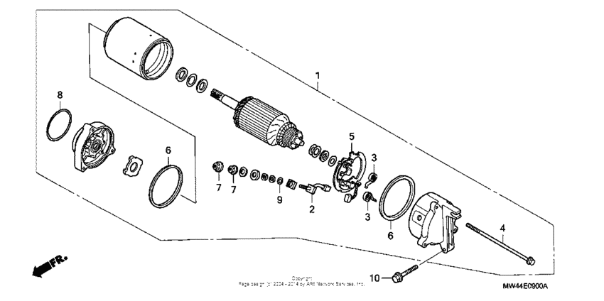 RVF750 Стартер