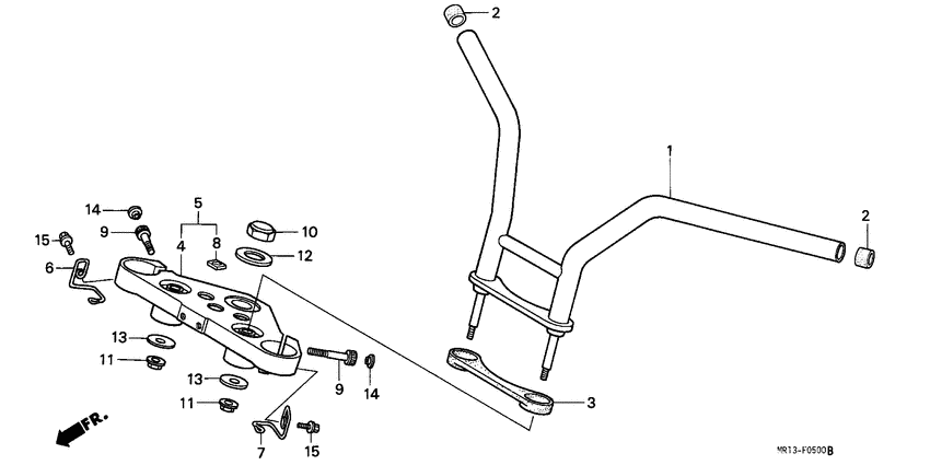 Handle pipe/top bridge