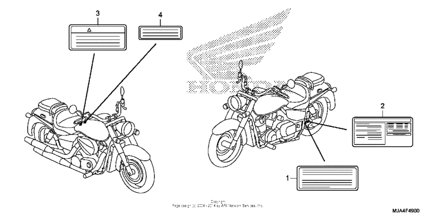 VT750C2B Caution label (1)