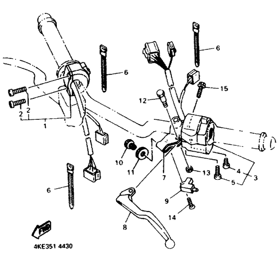 Handle switch . lever