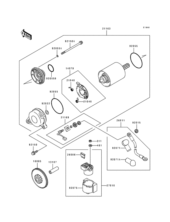 ZX750 Стартер