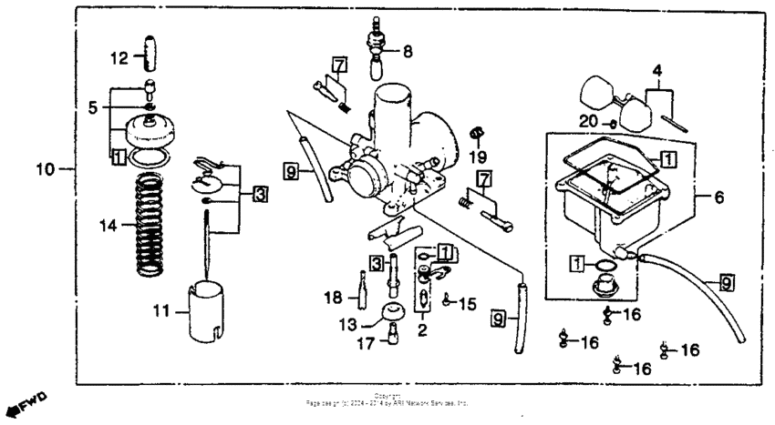 Carburetor + optional parts