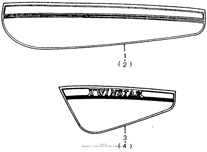 Fuel tank strip + emblem side cover 79