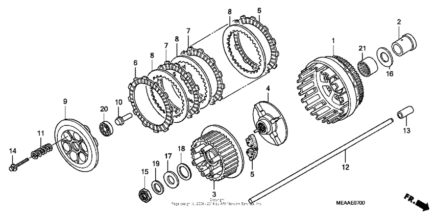 VTX1300T Сцепление