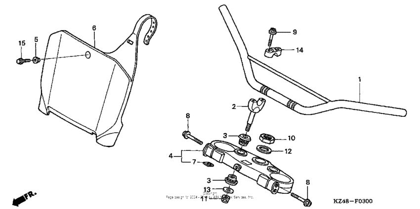 Handlebar + top bridge ('02-'03)