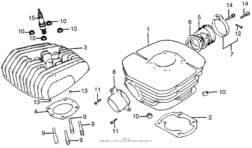 Cylinder head + cylinder