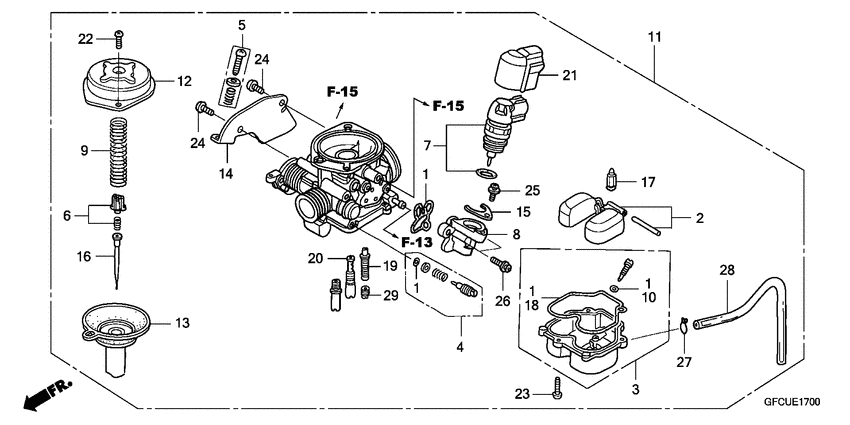 Honda lead 100 схема