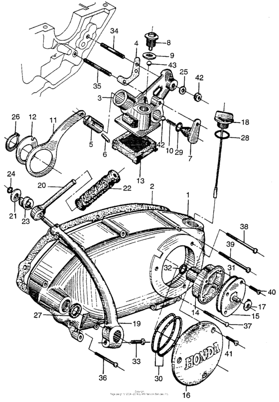 Oil pump + filter + right crankcase cover
