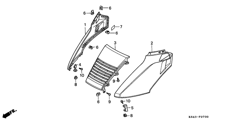  Обтекатель передний верхний