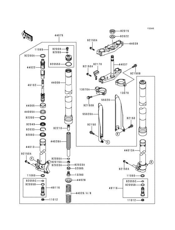 Front fork(1/2)