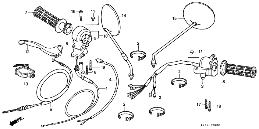 Handle lever/switch/ cable